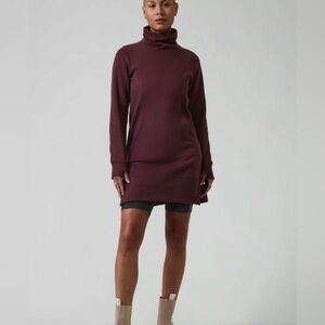 NWT Athleta Cozy Karma funnel neck dress